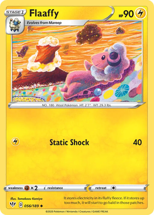 Flaaffy (056/189) [Sword & Shield: Darkness Ablaze] - Pokemon Single