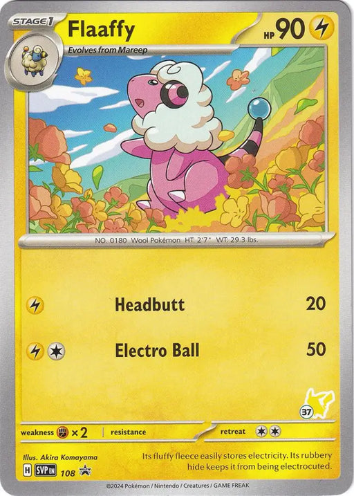 Flaaffy (108) (Pikachu Stamp #37) [Battle Academy 2024] - Pokemon Single