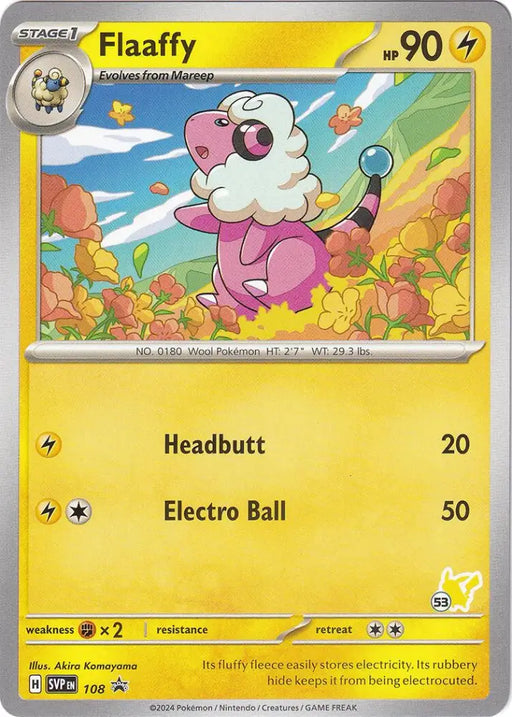 Flaaffy (108) (Pikachu Stamp #53) [Battle Academy 2024] - Pokemon Single