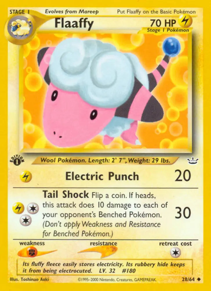 Flaaffy (28/64) [Neo Revelation 1st Edition] - Pokemon Single