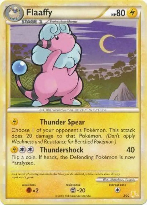 Flaaffy (3/30) [HeartGold & SoulSilver: Trainer Kit - Raichu] - Pokemon Single