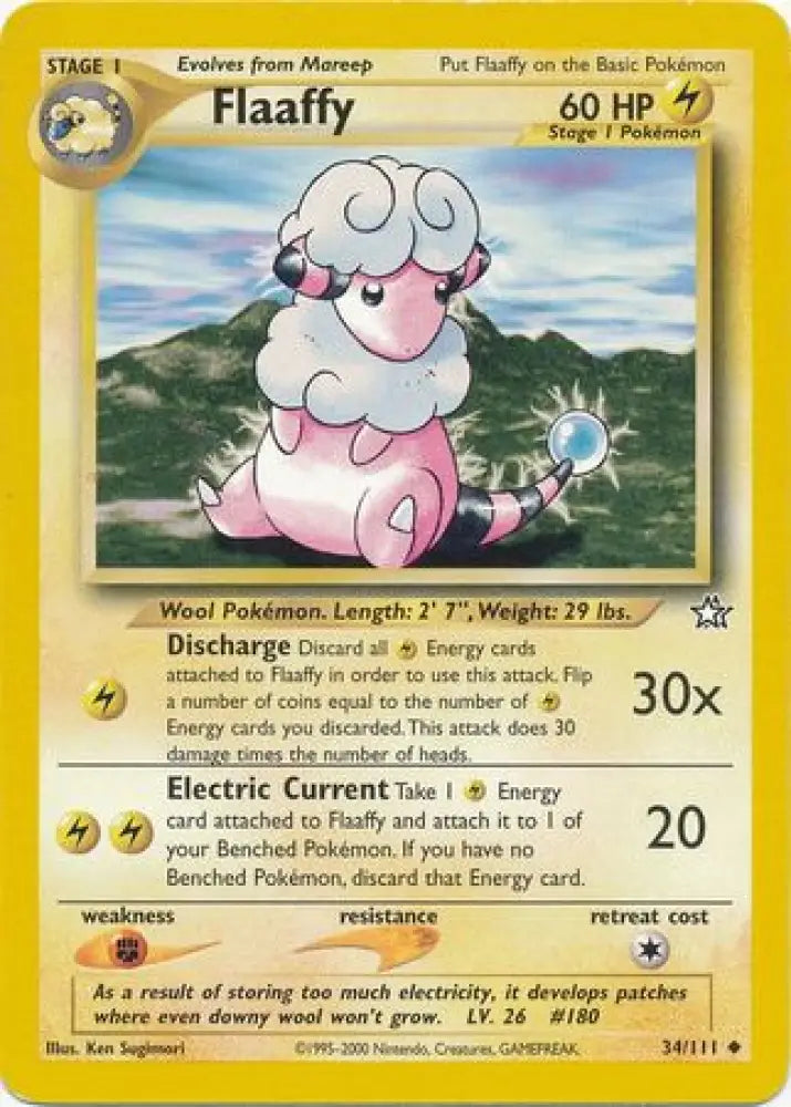 Flaaffy (34/111) [Neo Genesis Unlimited] - Pokemon Single