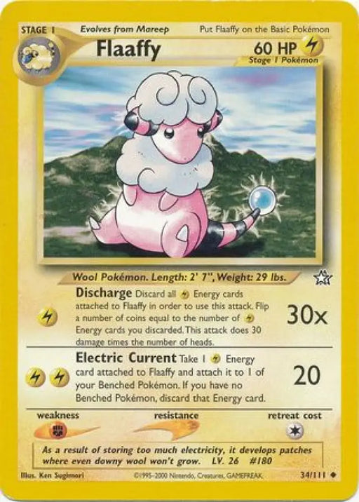 Flaaffy (34/111) [Neo Genesis Unlimited] - Pokemon Single