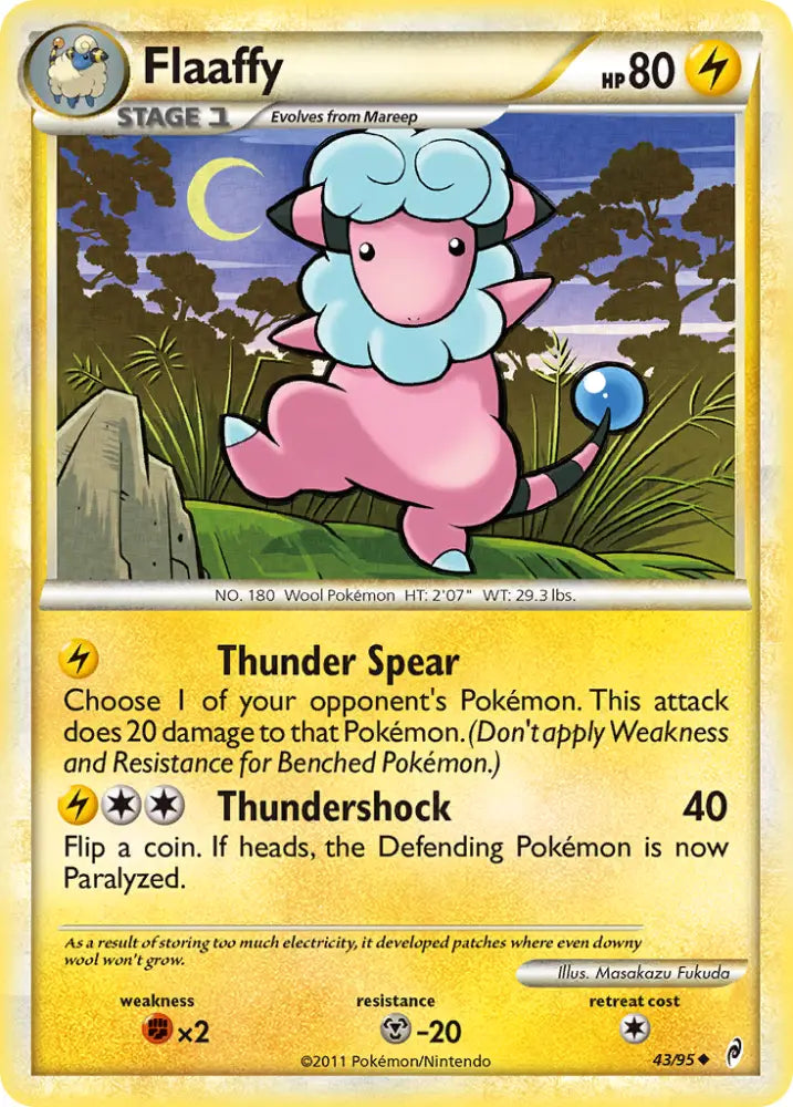Flaaffy (43/95) [HeartGold & SoulSilver: Call of Legends] - Pokemon Single
