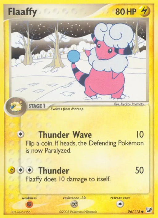 Flaaffy (56/115) [EX: Unseen Forces] - Pokemon Single