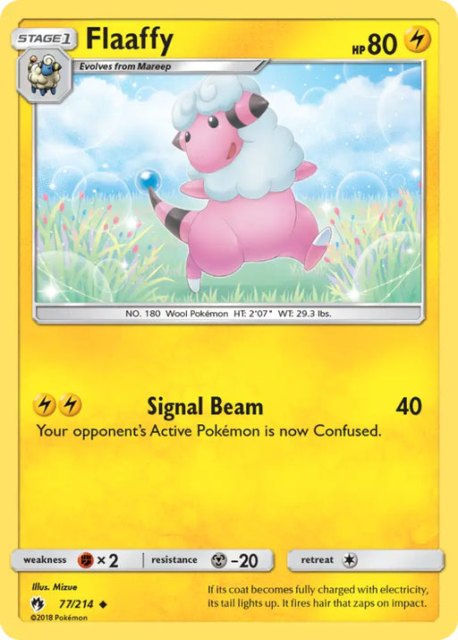 Flaaffy (77/214) [Sun & Moon: Lost Thunder] - Pokemon Single