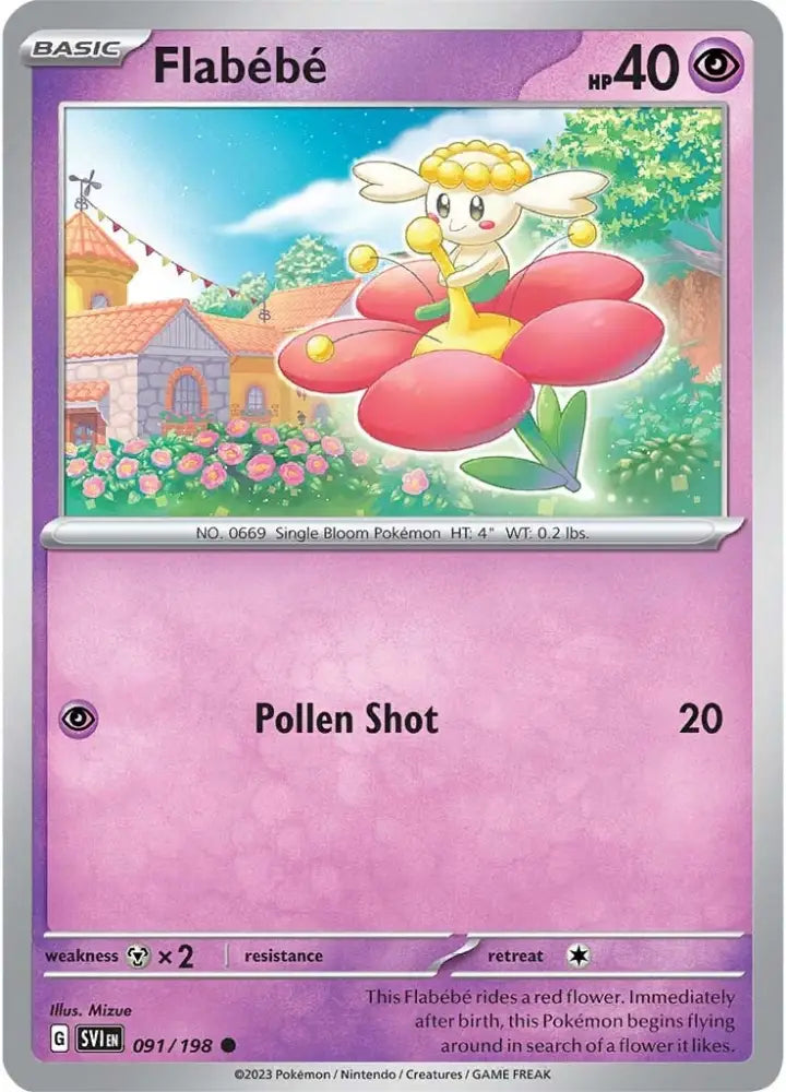 Flabebe (091/198) [Scarlet & Violet: Base Set] - Pokemon Single