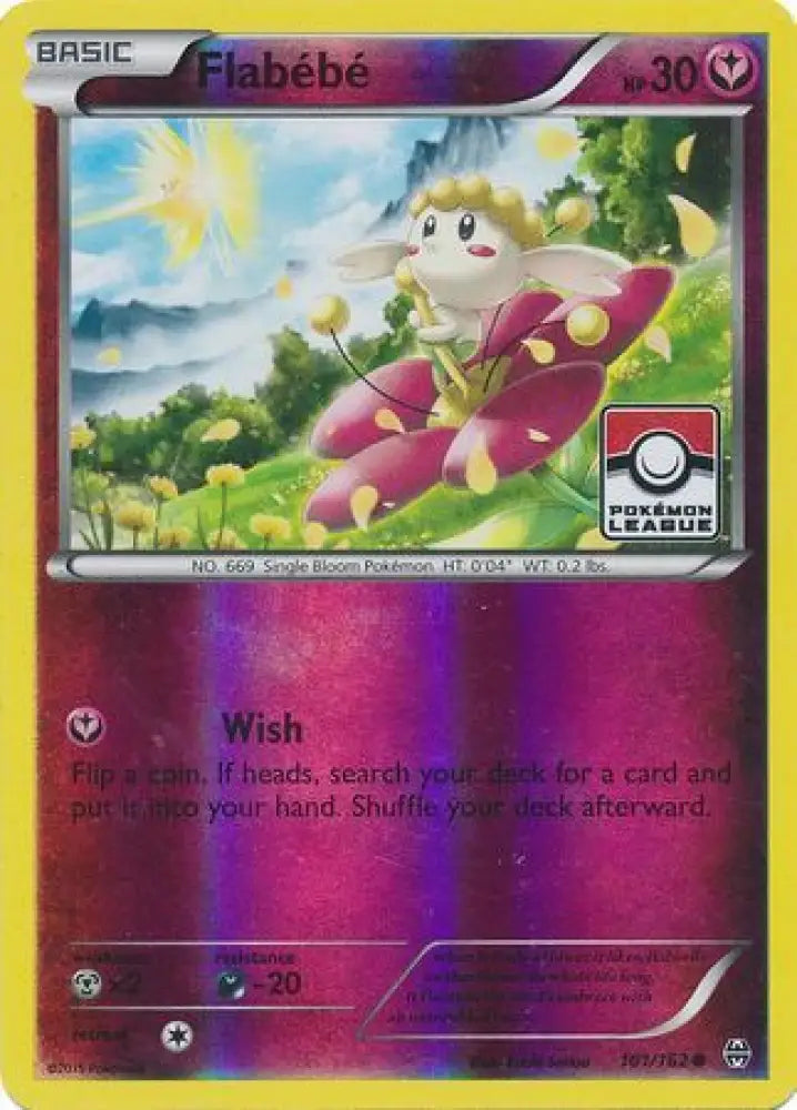 Flabebe (101/162) (League Promo) [XY: BREAKthrough] - Pokemon Single
