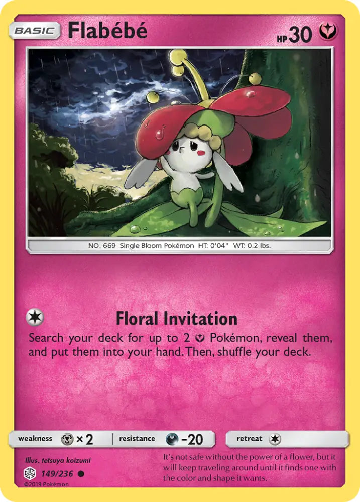 Flabebe (149/236) [Sun & Moon: Cosmic Eclipse] - Pokemon Single