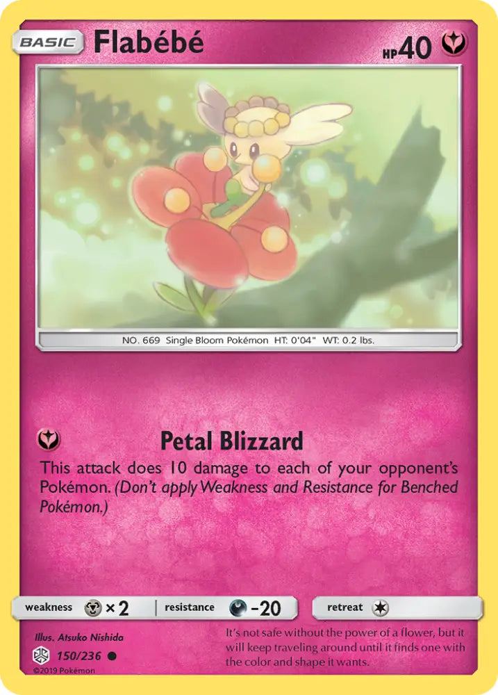 Flabebe (150/236) [Sun & Moon: Cosmic Eclipse] - Pokemon Single