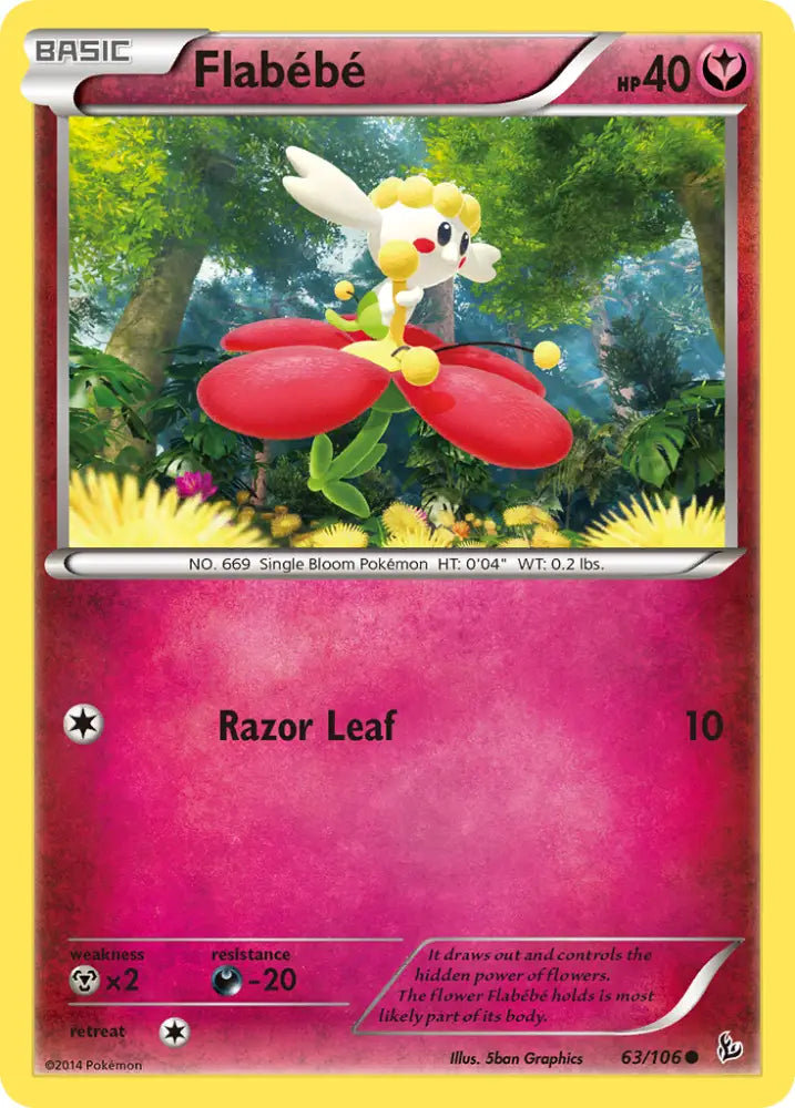 Flabebe (63/106) [XY: Flashfire] - Pokemon Single