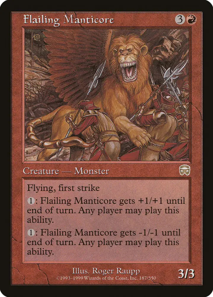 Flailing Manticore [Mercadian Masques] - MTG Single