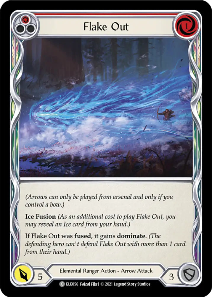 Flake Out (Red) [Tales of Aria 1st Edition] 1st Edition Rainbow Foil - Flesh And Blood Single