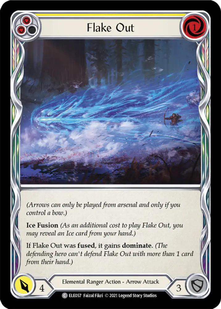 Flake Out (Yellow) [Tales of Aria 1st Edition] 1st Edition Rainbow Foil - Flesh And Blood Single