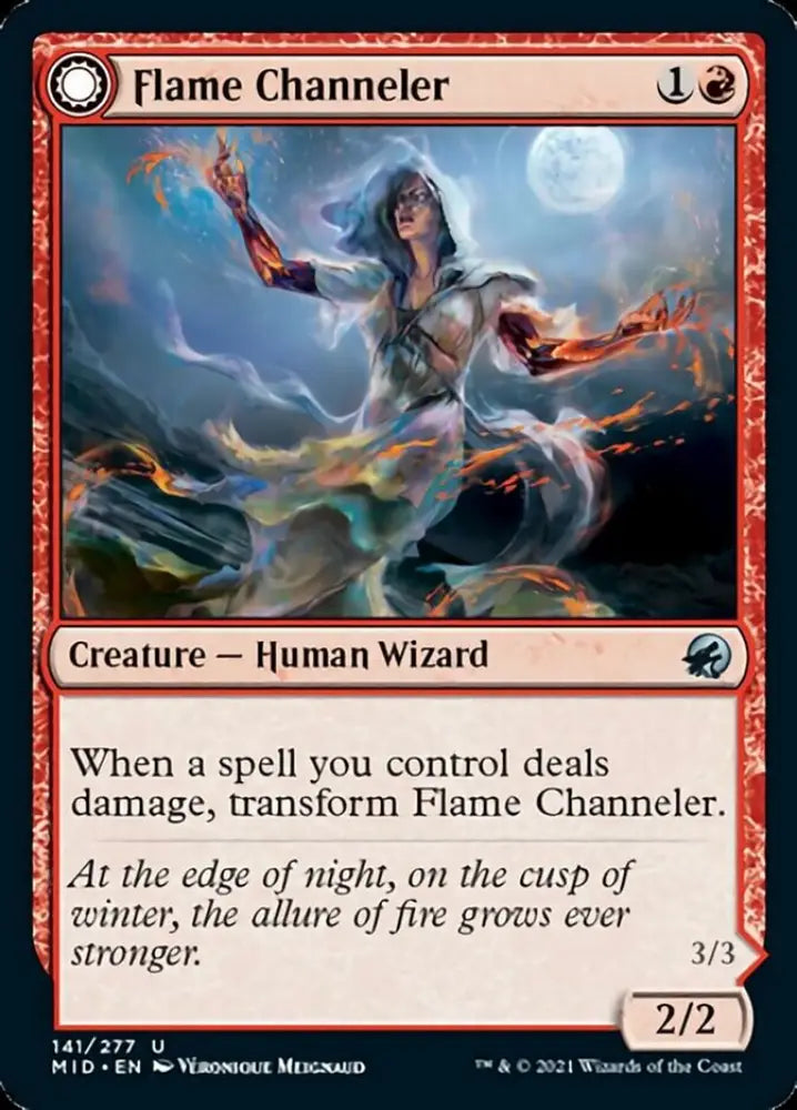 Flame Channeler // Embodiment of Flame [Innistrad: Midnight Hunt] - MTG Single