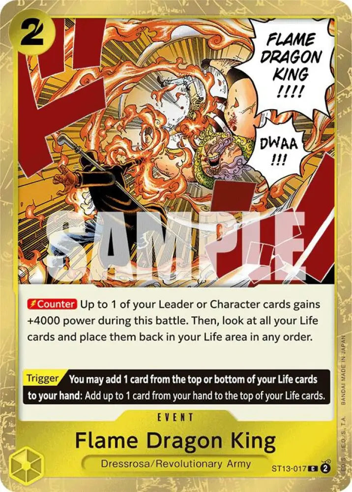 Flame Dragon King (ST13-017) [Ultra Deck: The Three Brothers]
