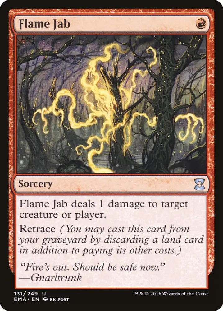 Flame Jab [Eternal Masters] - MTG Single
