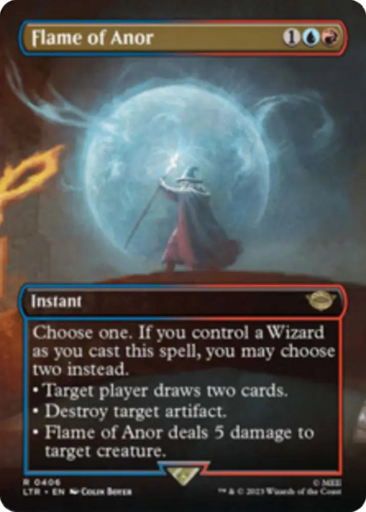 Flame of Anor (Borderless Alternate Art) [The Lord of the Rings: Tales of Middle-Earth] - MTG Single