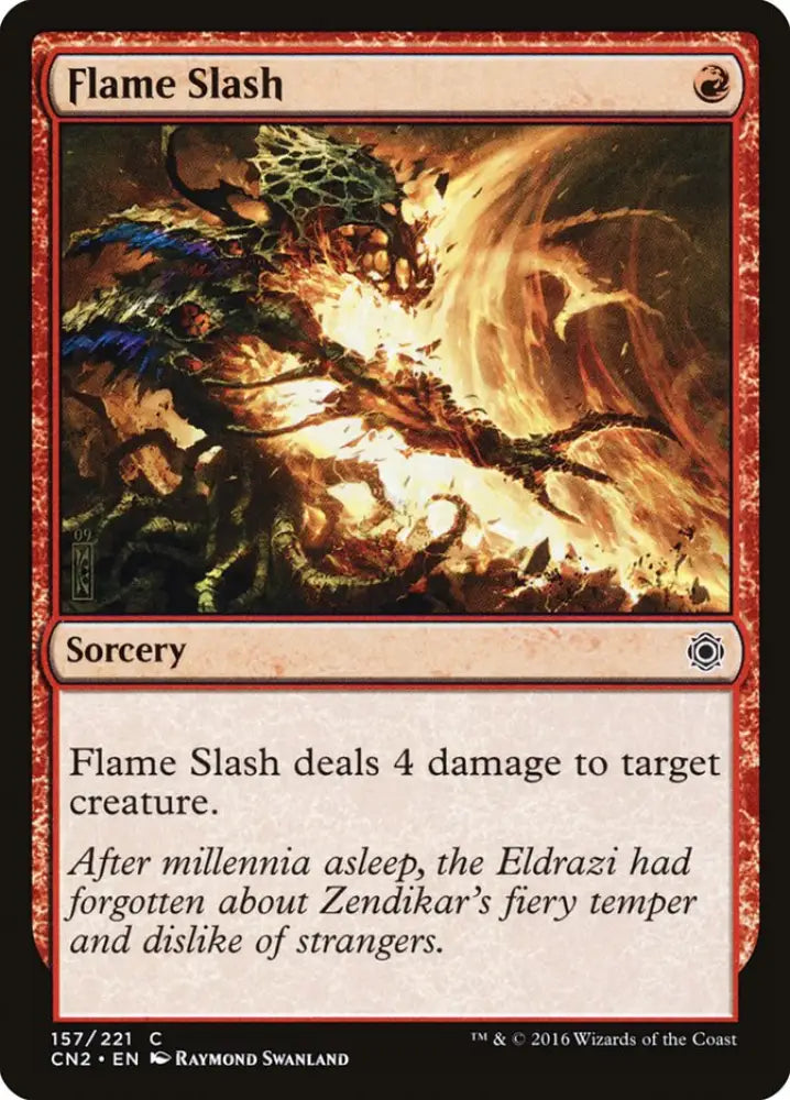 Flame Slash [Conspiracy: Take the Crown] - MTG Single
