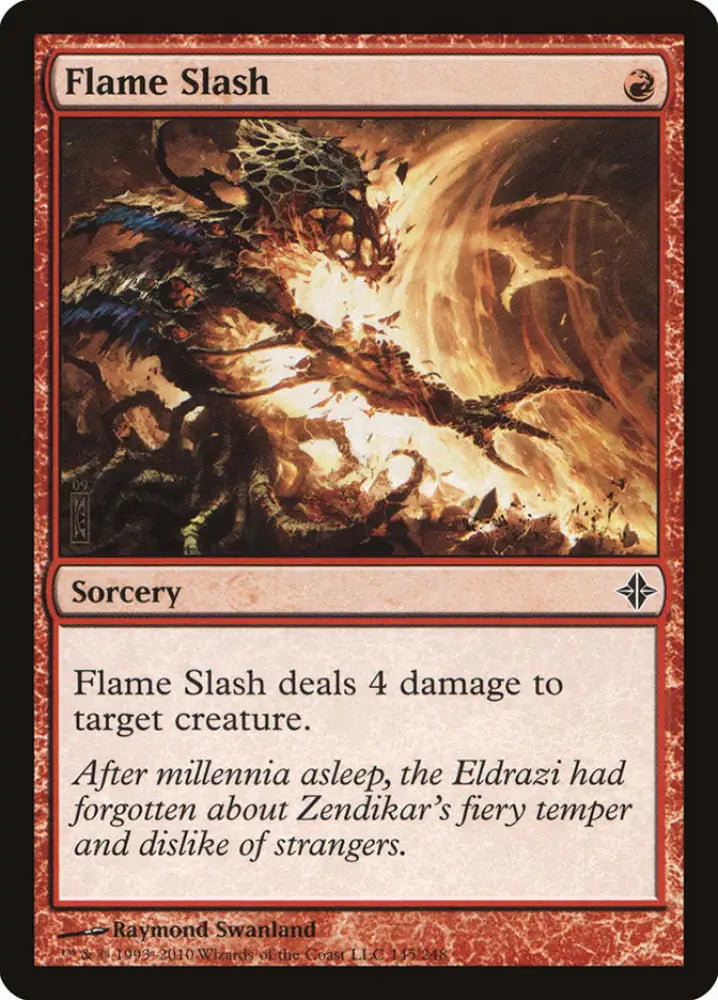 Flame Slash [Rise of the Eldrazi] - MTG Single