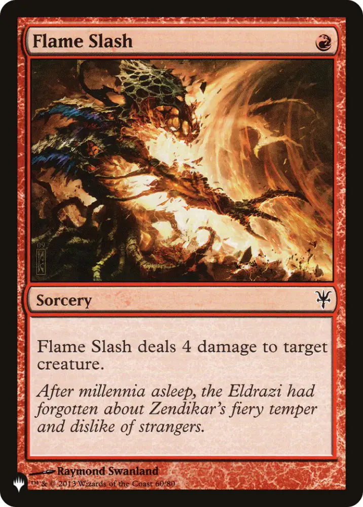 Flame Slash [The List] - MTG Single