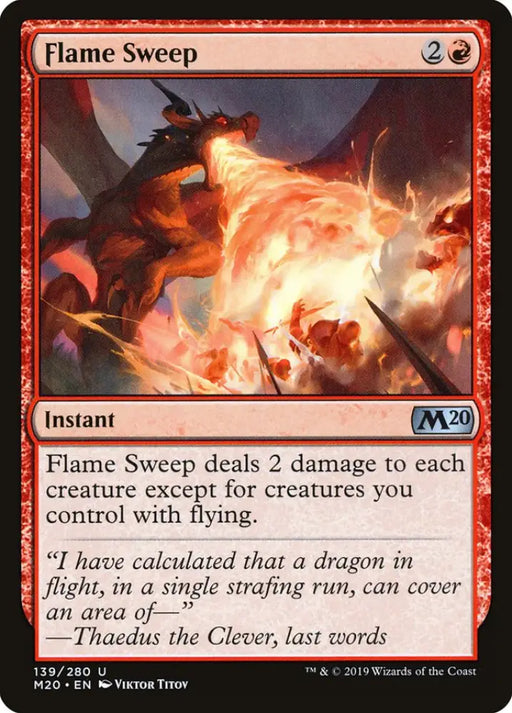 Flame Sweep [Core Set 2020] - MTG Single
