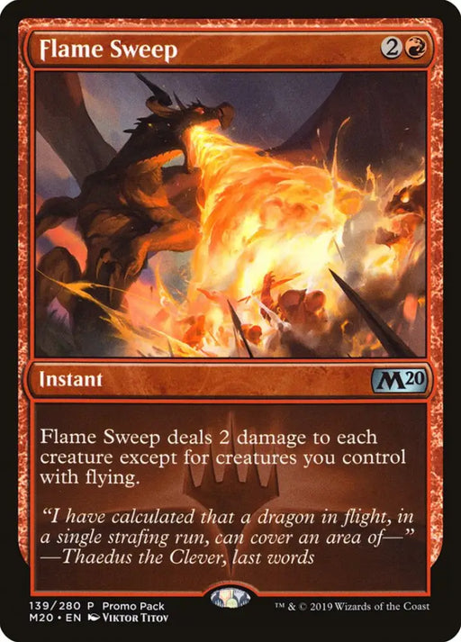 Flame Sweep (Promo Pack) [Core Set 2020 Promos] - MTG Single