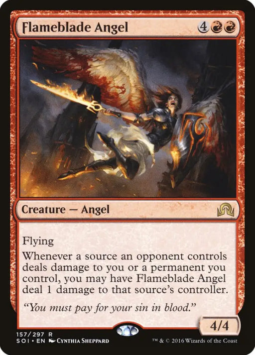 Flameblade Angel [Shadows over Innistrad] - MTG Single