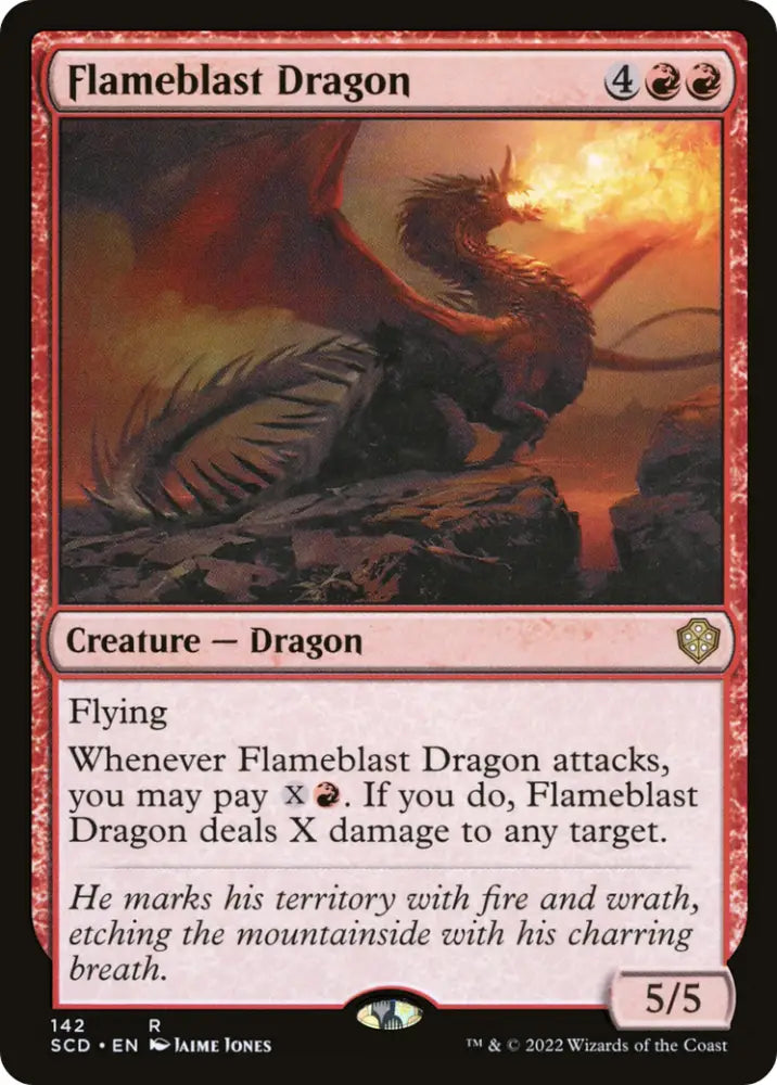 Flameblast Dragon [Starter Commander Decks] - MTG Single