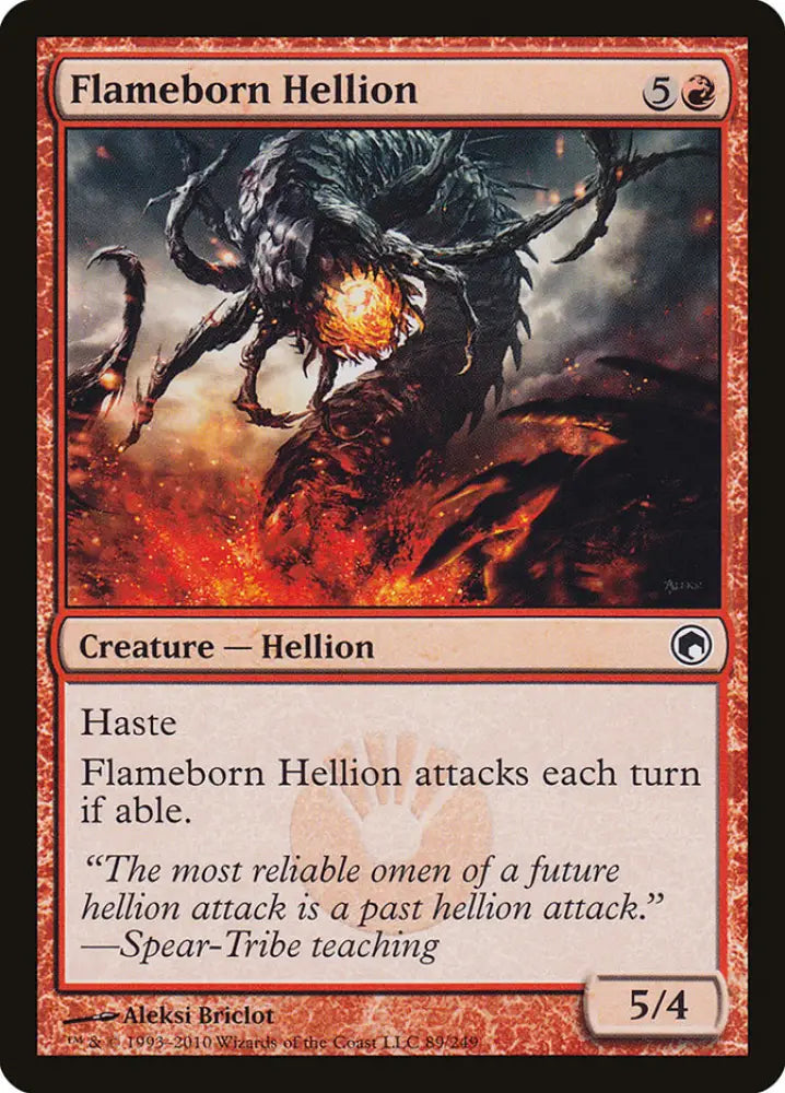 Flameborn Hellion [Scars of Mirrodin] - MTG Single