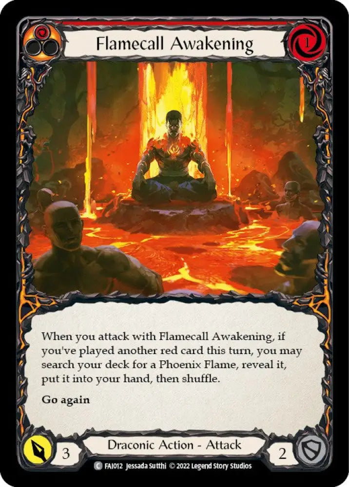 Flamecall Awakening [Uprising] (Fai Blitz Deck) - Flesh And Blood Single