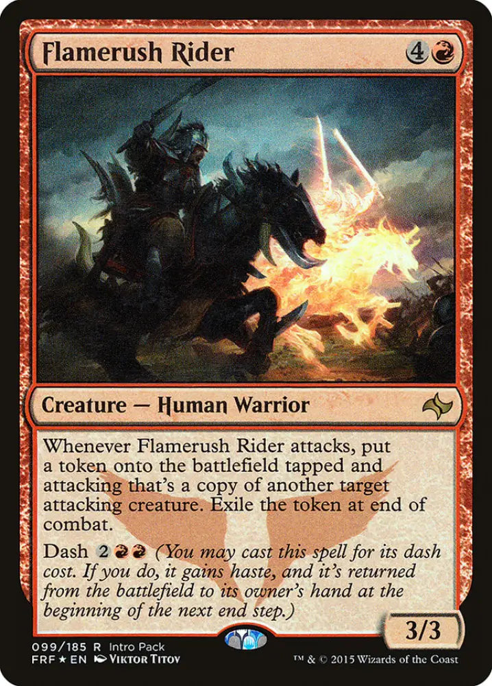 Flamerush Rider (Intro Pack) [Fate Reforged Promos] - MTG Single