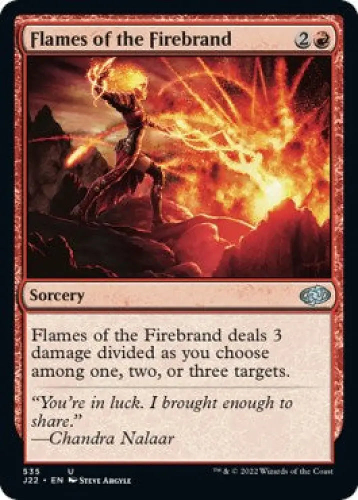 Flames of the Firebrand [Jumpstart 2022] - MTG Single