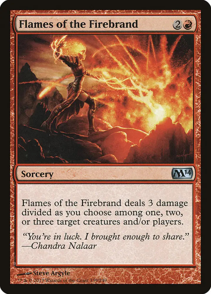 Flames of the Firebrand [Magic 2014] - MTG Single