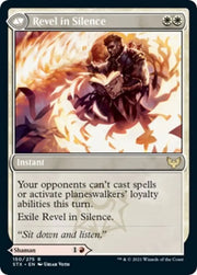 Flamescroll Celebrant // Revel in Silence [Strixhaven: School of Mages Prerelease Promos] - MTG Single
