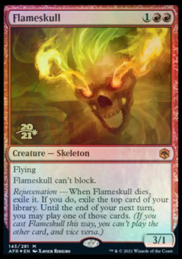 Flameskull [Dungeons & Dragons: Adventures in the Forgotten Realms Prerelease Promos] - MTG Single