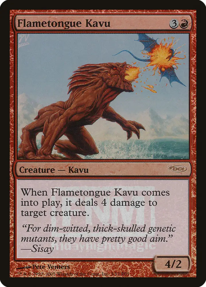 Flametongue Kavu [Friday Night Magic 2005] - MTG Single