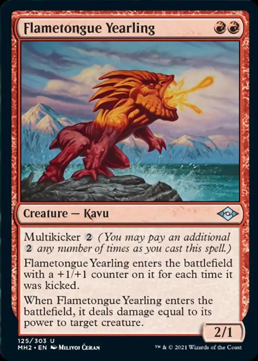 Flametongue Yearling [Modern Horizons 2] - MTG Single