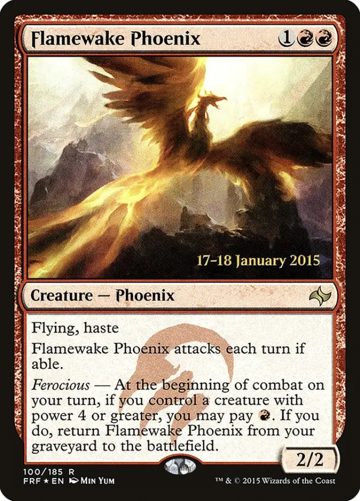 Flamewake Phoenix [Fate Reforged Prerelease Promos] - MTG Single