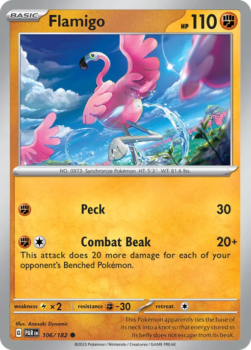 Flamigo (106/182) [Scarlet & Violet: Paradox Rift] - Pokemon Single