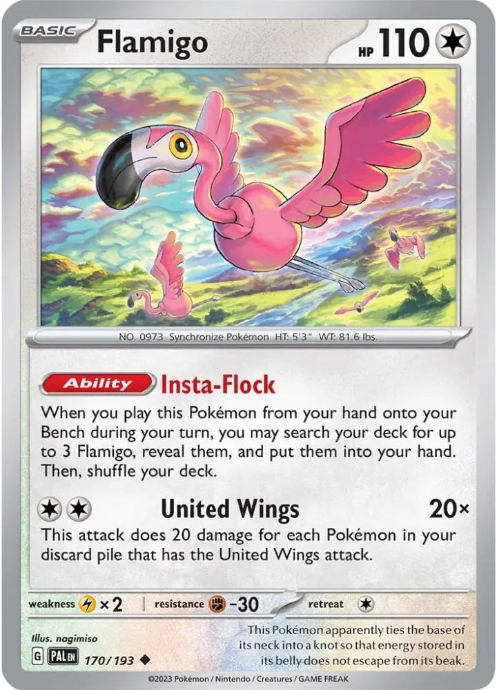 Flamigo (170/193) [Scarlet & Violet: Paldea Evolved] - Pokemon Single