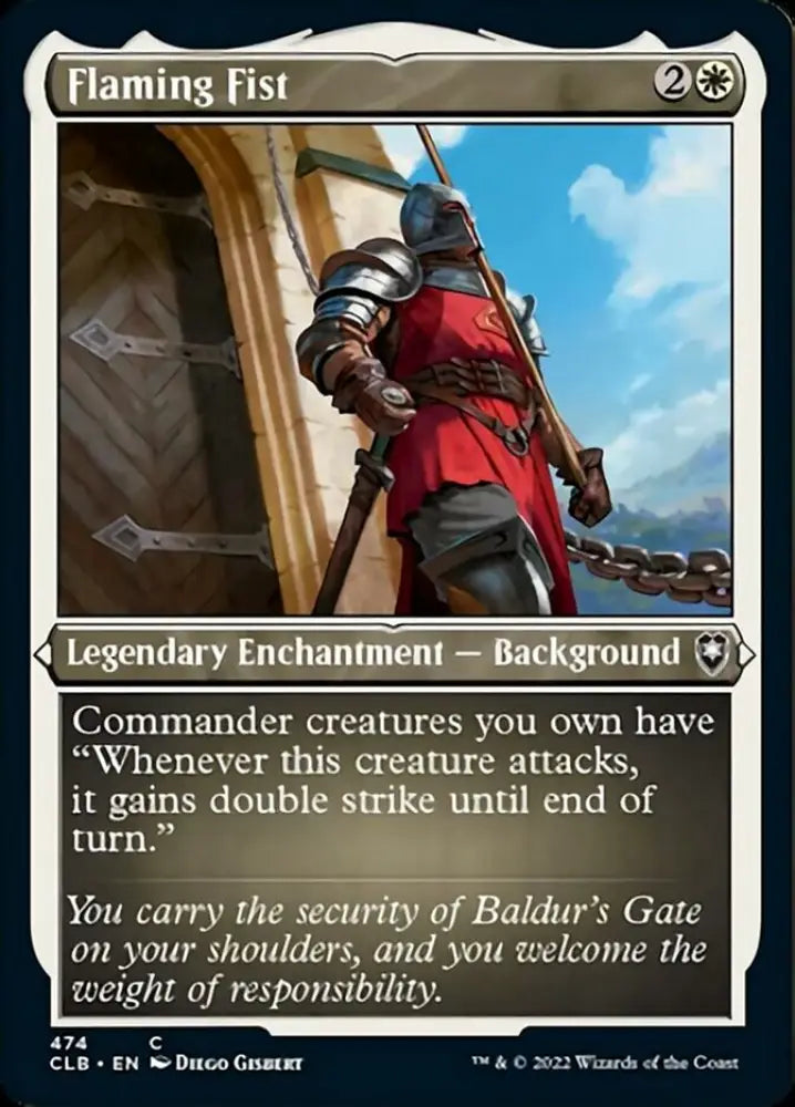 Flaming Fist (Foil Etched) [Commander Legends: Battle for Baldur’s Gate] - MTG Single