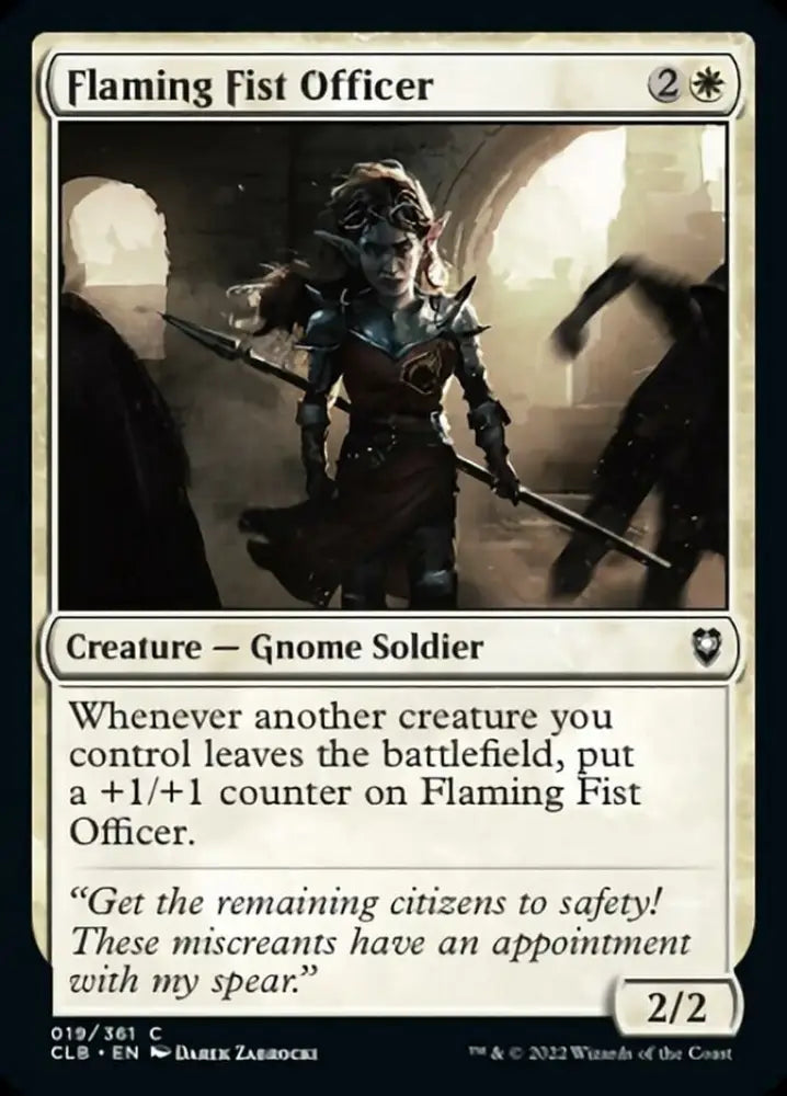 Flaming Fist Officer [Commander Legends: Battle for Baldur’s Gate] - MTG Single