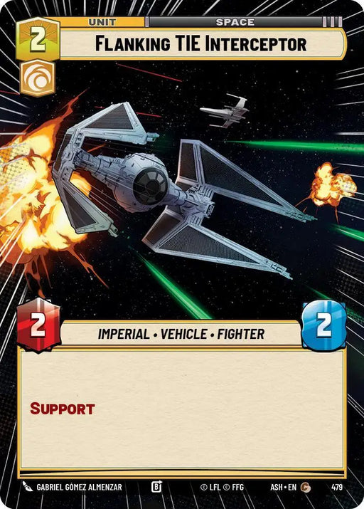 Flanking TIE Interceptor (Hyperspace) (479) [Ashes of the Empire]