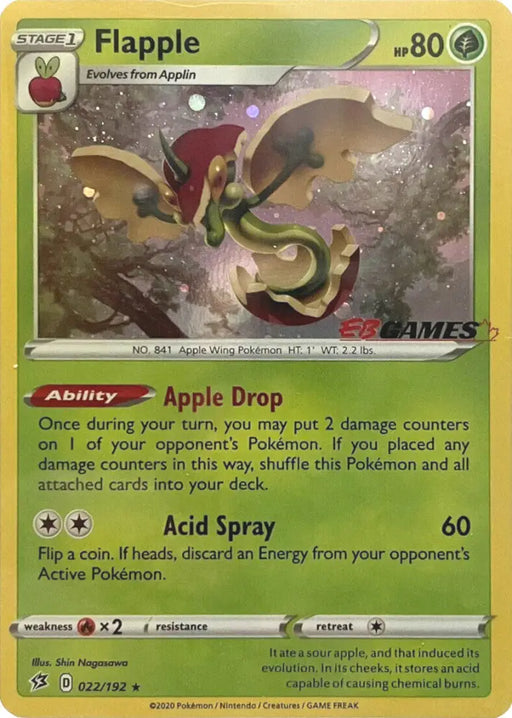 Flapple (022/192) (EB Games Exclusive) [Sword & Shield: Rebel Clash] - Pokemon Single