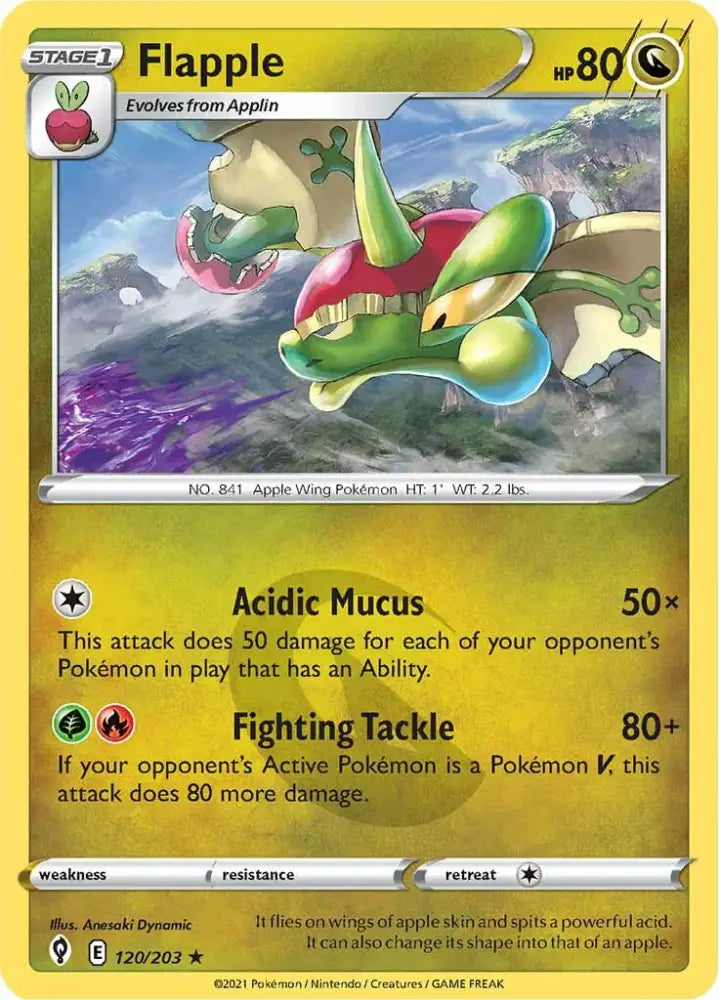 Flapple (120/203) [Sword & Shield: Evolving Skies] - Pokemon Single