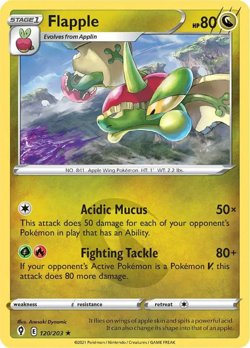 Flapple (120/203) [Sword & Shield: Evolving Skies] - Pokemon Single