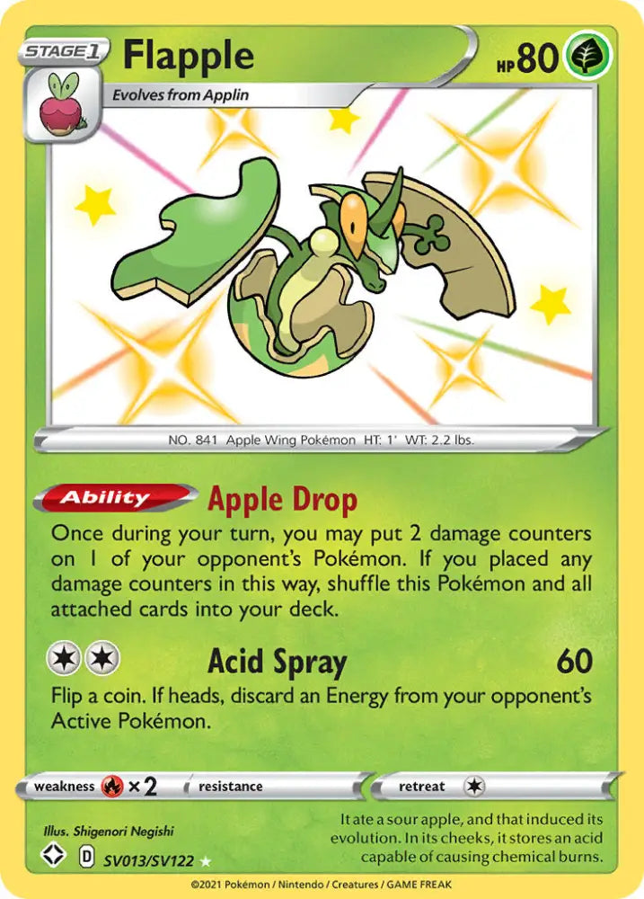 Flapple (SV013/SV122) [Sword & Shield: Shining Fates] - Pokemon Single