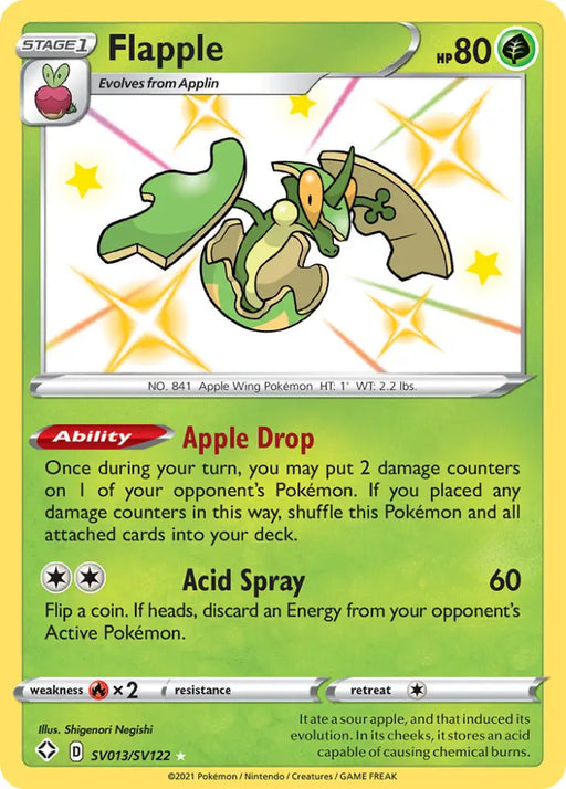 Flapple (SV013/SV122) [Sword & Shield: Shining Fates] - Pokemon Single