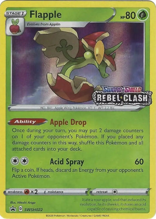 Flapple (SWSH022) (Prerelease Promo) [Sword & Shield: Black Star Promos] - Pokemon Single